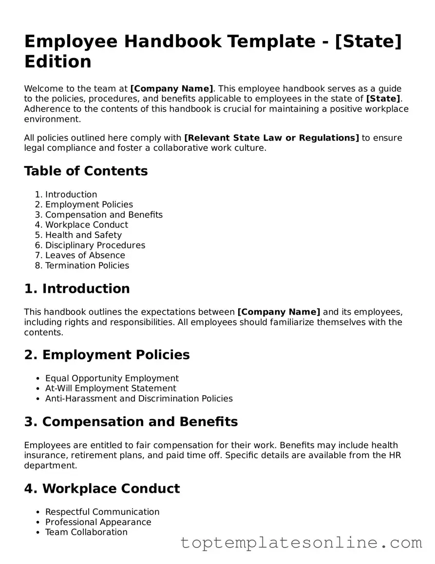 Attorney-Approved Employee Handbook Form