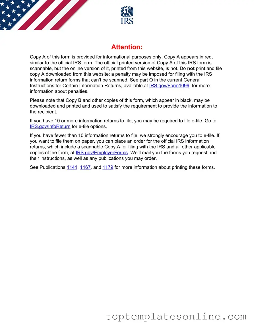 Fillable IRS 1099-MISC Form