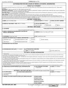 Fillable DD 2870 Form