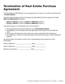 Attorney-Approved Termination of Real Estate Purchase Agreement Form