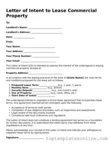 Attorney-Approved Letter of Intent to Lease Commercial Property Form
