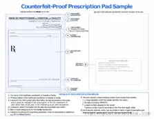 Fillable Prescription Pad Form