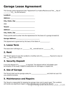 Attorney-Approved Garage Lease Agreement Form