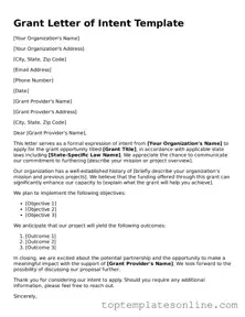 Attorney-Approved Grant Letter of Intent Form