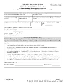Fillable ICE I-983 Form