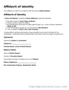 Attorney-Approved Affidavit of Identity Form