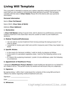 Attorney-Approved Living Will Form