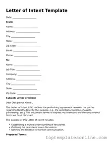 Attorney-Approved Letter of Intent Form