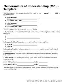 Attorney-Approved Memorandum of Understanding Form