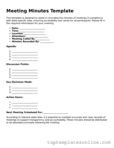 Attorney-Approved Meeting Minutes Form