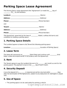 Attorney-Approved Parking Space Lease Agreement Form