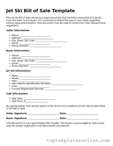 Attorney-Approved Jet Ski Bill of Sale Form