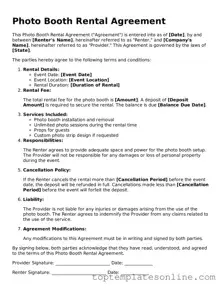 Attorney-Approved Photo Booth Rental Agreement Form