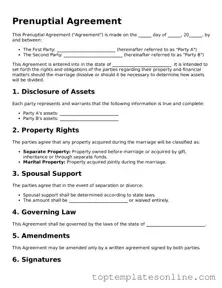 Attorney-Approved Prenuptial Agreement Form