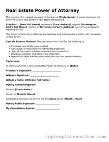 Attorney-Approved Real Estate Power of Attorney Form