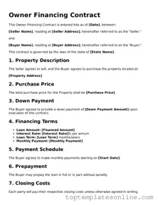 Attorney-Approved Owner Financing Contract Form