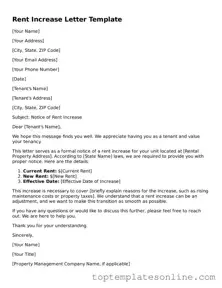 Attorney-Approved Rent Increase Letter Form