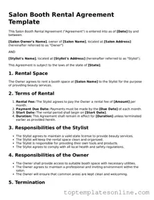 Attorney-Approved Salon Booth Rental Agreement Form