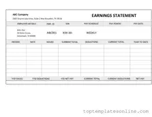 Fillable Independent Contractor Pay Stub Form