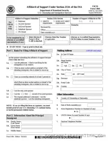 Fillable USCIS I-864 Form