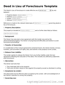 Attorney-Approved Deed in Lieu of Foreclosure Form