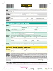 Fillable Western Union Form