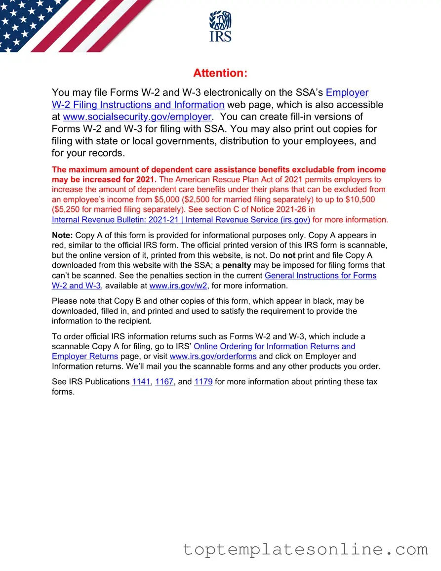 Fillable IRS W-2 Form